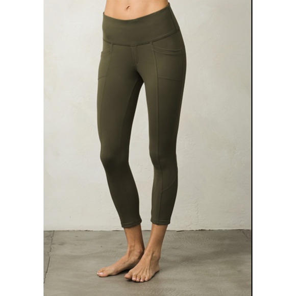 Prana Olive Green Leggings - Picture 1 of 12